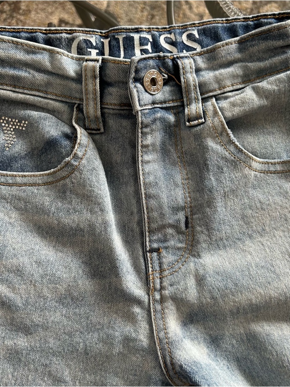 Guess Light Blue Wide-Leg Denim Jeans for Girls - Picture 6 of 8